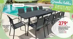 Maxi Bazar Table extensible Piazza aluminium 8 places offre