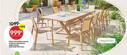 Maxi Bazar Table extensible Axiome 12 places aluminium argile honey offre