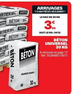 Brico Dépôt BÉTON UNIVERSEL offre