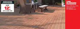 Brico Dépôt LAME DE TERRASSE PIN MARRON offre