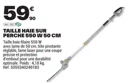 Brico Dépôt TAILLE HAIE SUR PERCHE 550 W offre