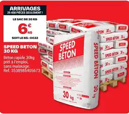 Brico Dépôt SPEED BETON offre
