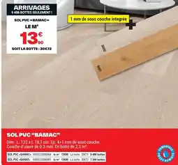 Brico Dépôt SOL PVC BAMAC offre