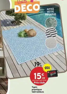 Maxi Bazar Tapis plastique offre