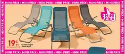 Maxi Bazar Chaise longue Siesta acier offre