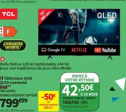 Conforama Téléviseur UHD QLED connecté offre