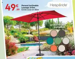 Maxi Bazar € Parasol inclinable Loompa 2x3m offre
