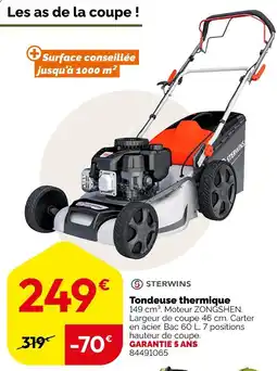 Weldom Sterwins Tondeuse thermique offre