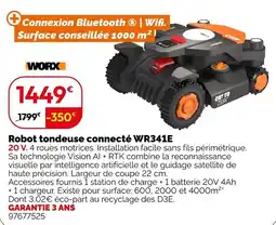 Weldom Work Robot tondeuse connecté WR341E offre