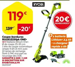 Weldom Ryobi Coupe-bordures Rlt183225fpk ONE+ offre