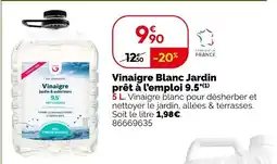 Weldom Vinaigre Blanc Jardin prêt à l'emploi 9.5° offre