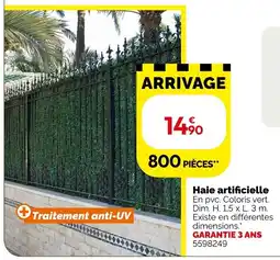 Weldom Haie artificielle offre