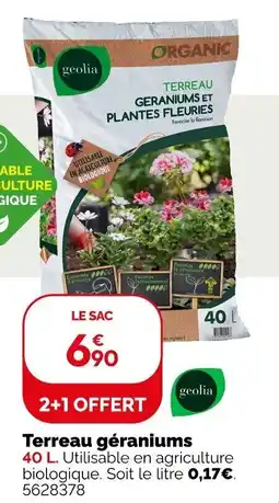 Weldom Terreau géraniums offre