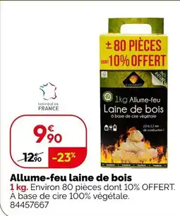 Weldom Allume-feu laine de bois offre