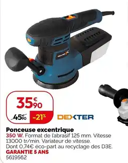 Weldom Dexter Ponceuse excentrique offre