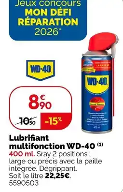 Weldom Wd-40 Lubrifiant multifonction offre