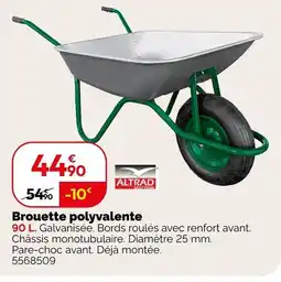 Weldom Altrad Brouette polyvalente offre