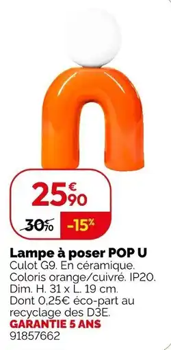 Weldom Pop u Lampe à poser offre