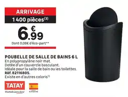 Leroy Merlin Tatay Poubelle de salle de bains offre