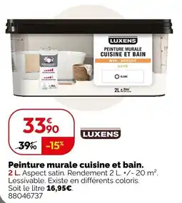 Weldom Luxens Peinture murale cuisine et bain offre