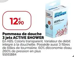 Weldom Pommeau de douche 3 jets offre