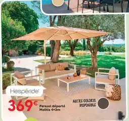 Maxi Bazar Parasol déporté Melhia 4x3m offre