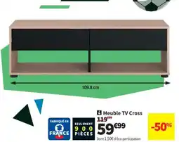 Conforama Meuble TV Cross offre