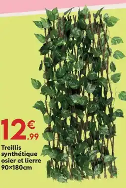 Maxi Bazar Treillis synthétique osier et lierre offre