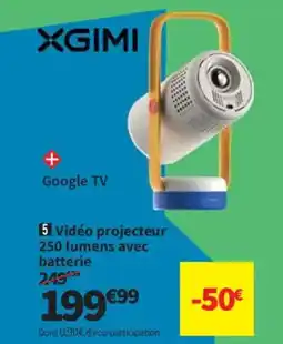 Conforama Vidéo projecteur 250 lumens avec batterie offre