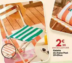 Maxi Bazar Galette de chaise Pool offre