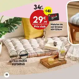 Maxi Bazar Matelas de sol Groove offre