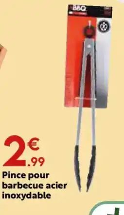 Maxi Bazar Pince pour barbecue acier inoxydable offre