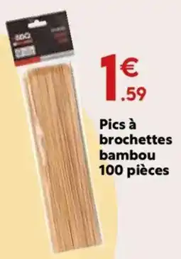 Maxi Bazar Pics à brochettes bambou offre