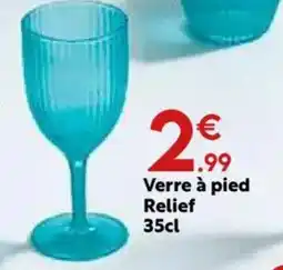 Maxi Bazar Verre à pied Relief offre