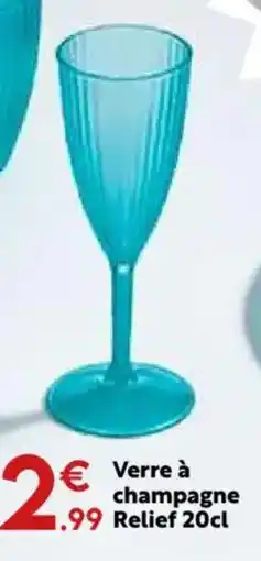 Maxi Bazar Verre à champagne Relief offre