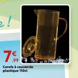 Maxi Bazar Carafe à couvercle plastique offre
