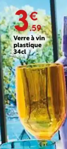 Maxi Bazar Verre à vin plastique offre