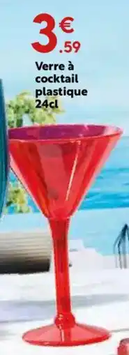 Maxi Bazar Verre à cocktail plastique offre