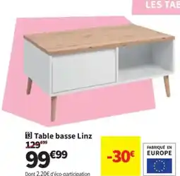 Conforama Table basse Linz offre