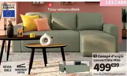 Conforama Canapé d'angle convertible Milo offre