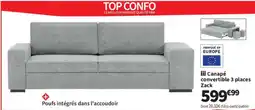 Conforama Canapé convertible 3 places Zack offre