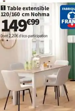 Conforama Table extensible Nohma offre
