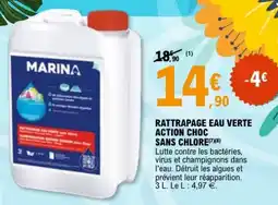 E.Leclerc MARINA Rattrapage eau verte action choc sans chlore offre