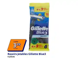 Action Rasoirs jetables Gillette Blue3 offre