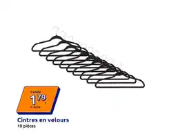 Action Cintres en velours offre