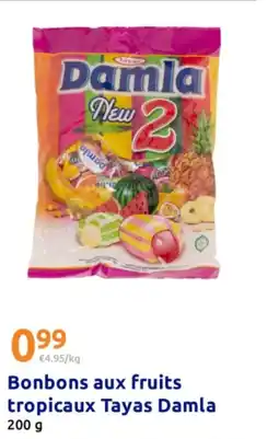 Action DAMLA Bonbons aux fruits tropicaux Tayas offre