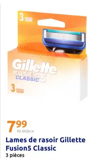 Action Lames de rasoir Gillette Fusion5 Classic offre