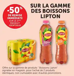Bi1 Sur la gamme des boissons lipton offre
