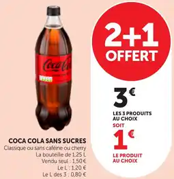 Bi1 Coca cola sans sucres offre