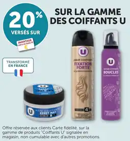 Bi1 Sur la gamme des coiffants u offre